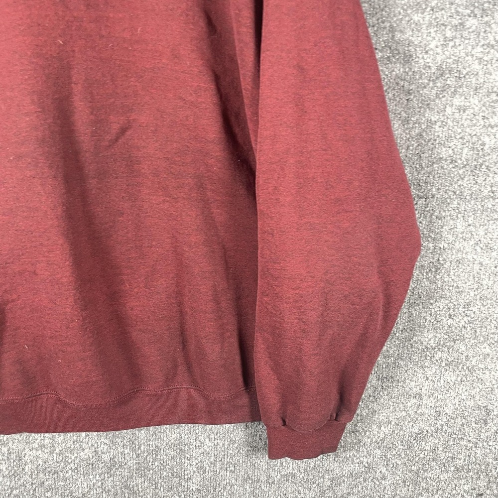 VTG Wilson Sweatshirt‎ Mens 2XL XXL Red Pullover Fleece Heavyweight Blank Retro - Picture 8 of 12